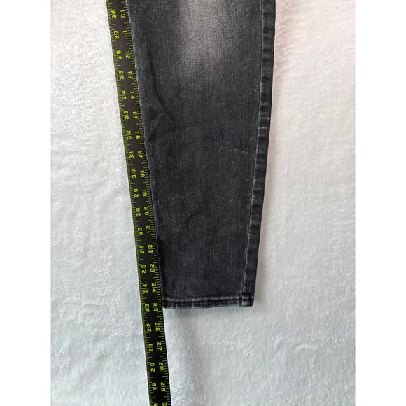 Lucky Brand Ava Super Skinny Women Size 10 Black Jeans Unique Wash Distressed - Picture 6 of 9